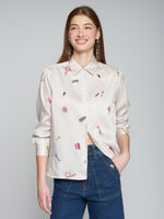 Load image into Gallery viewer, Isabella Blouse in Hand Made Print
