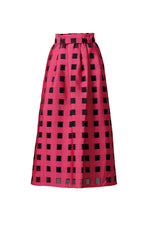 Load image into Gallery viewer, Maya Jacquard Skirt in Crimson
