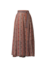 Load image into Gallery viewer, Bella Lurex Print Skirt in Midnight Plum
