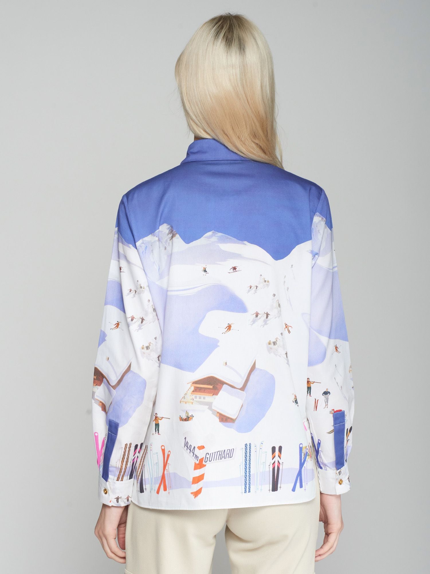 Nadine Blouse in Ski Print