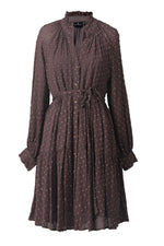 Load image into Gallery viewer, Lucy Lurex Dobby Dress in Midnight Plum
