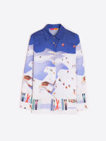 Load image into Gallery viewer, Nadine Blouse in Ski Print
