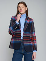 Load image into Gallery viewer, Heather Blazer in Navy/Rose Naranja
