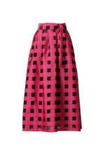 Load image into Gallery viewer, Maya Jacquard Skirt in Crimson
