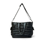 Load image into Gallery viewer, Two Faced Reversible Tote in Pearl Black
