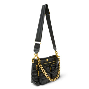 Downtown Diva Handbag in Pearl Black