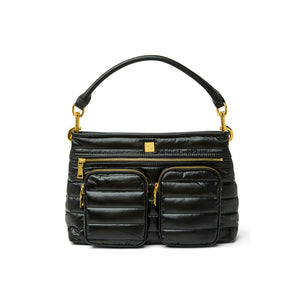 Downtown Diva Handbag in Pearl Black