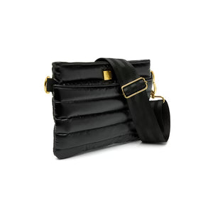 Bum Bag 2.0 in Pearl Black With Gold