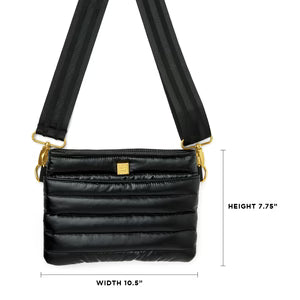 Bum Bag 2.0 in Pearl Black With Gold