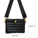 Load image into Gallery viewer, Bum Bag 2.0 in Pearl Black w/ Black Strap
