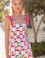 Load image into Gallery viewer, Immy Dress in Scalloped Cherry
