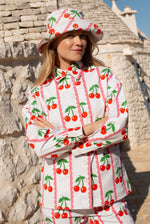 Load image into Gallery viewer, Romy Jacket in Scalloped Cherry
