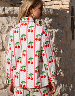 Load image into Gallery viewer, Romy Jacket in Scalloped Cherry
