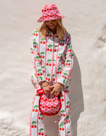 Load image into Gallery viewer, Romy Jacket in Scalloped Cherry

