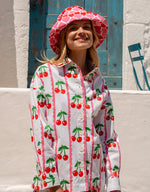 Load image into Gallery viewer, Romy Jacket in Scalloped Cherry
