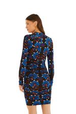 Load image into Gallery viewer, Latina Scarf Jersey Mini Dress in Black
