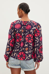 Fraser Long Sleeve Boho Top in Twilight