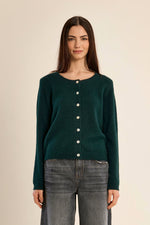 Load image into Gallery viewer, Soft Knit Cardigan in Forest Green
