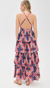 Nevada Maxi Dress in Red Sicily