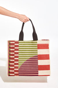 Barth Sol Tote in Blush Stripe