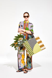 Barth Sol Tote in Khaki Stripe