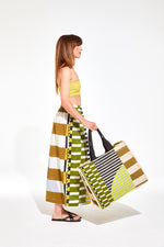 Load image into Gallery viewer, Barth Sol Tote in Khaki Stripe

