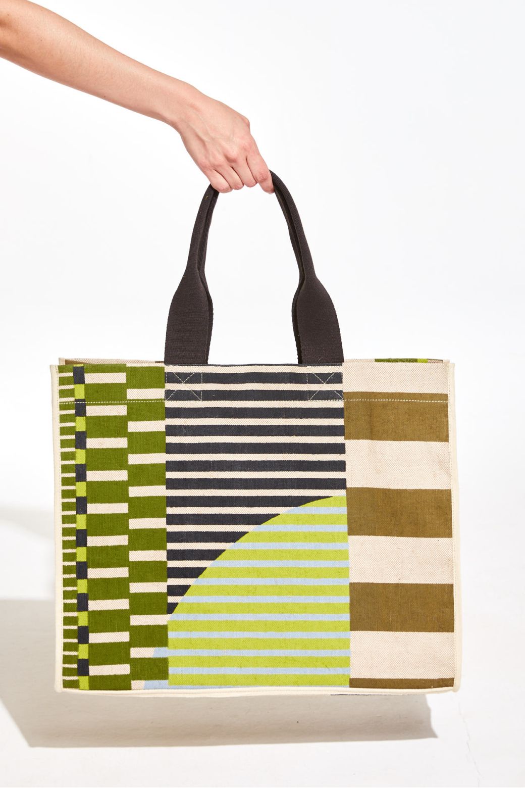 Barth Sol Tote in Khaki Stripe