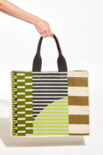 Load image into Gallery viewer, Barth Sol Tote in Khaki Stripe
