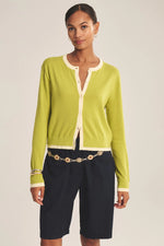 Load image into Gallery viewer, Saylor Cardigan Sweater in Lime
