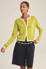 Load image into Gallery viewer, Saylor Cardigan Sweater in Lime
