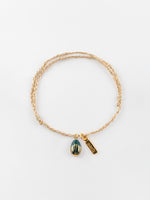 Load image into Gallery viewer, Beetle Gold Rope Charms Bracelet
