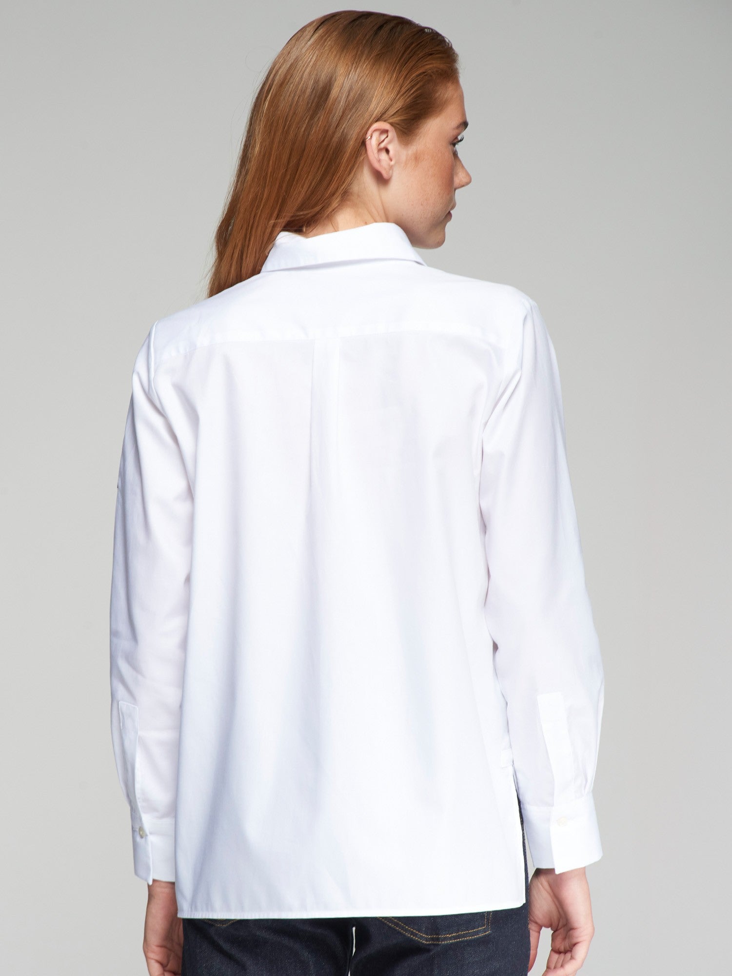 Isa Shirt in Embroidered Blanco