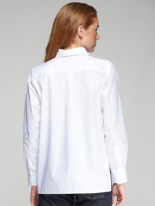 Isa Shirt in Embroidered Blanco