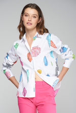 Load image into Gallery viewer, Isa Shirt in Motivos Marinos Print
