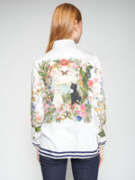 Load image into Gallery viewer, Tea Blouse in White Gatos Print
