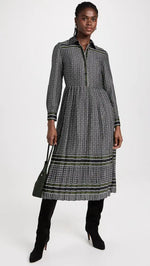 Load image into Gallery viewer, Brighton Dress in Jet/Olive
