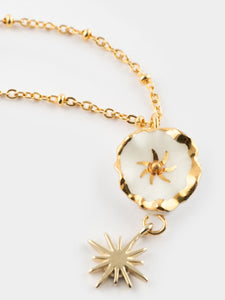 White Dryad Flower Necklace