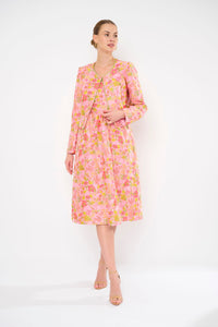 Omilia Coat in Springtime Brocade