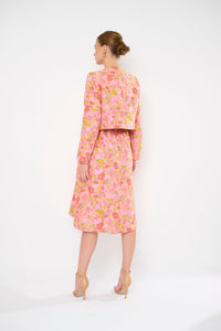 Omilia Coat in Springtime Brocade