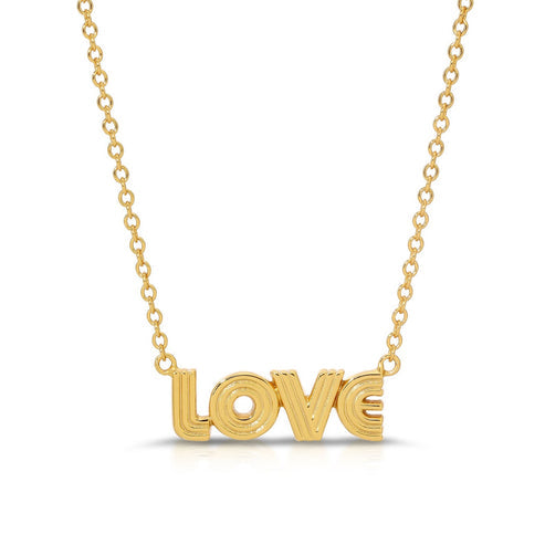 Stoned Love Necklace in Gold