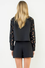 Load image into Gallery viewer, Eyelet Shirt in Black
