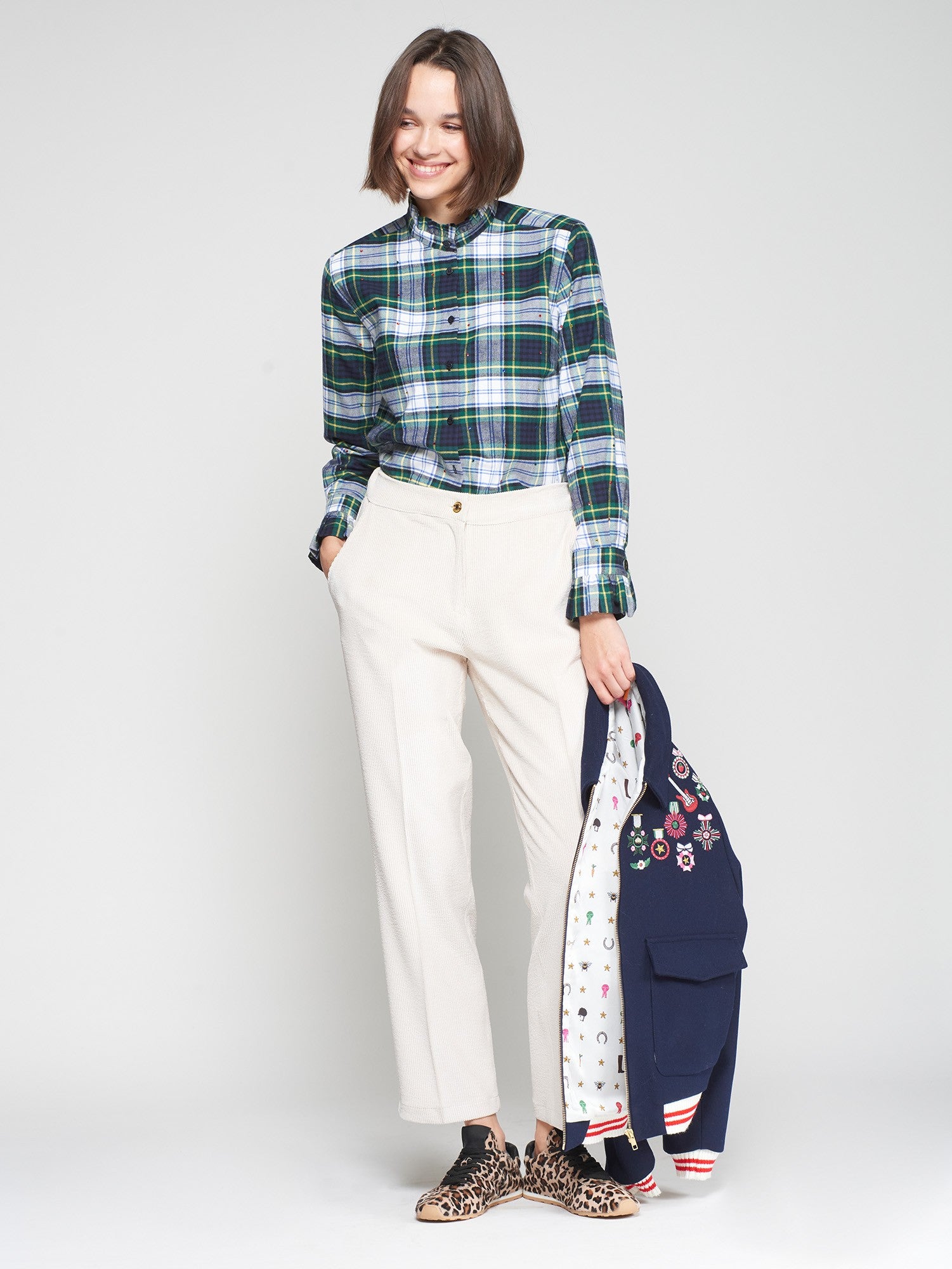 Tiffany Corduroy Trouser in Pana
