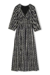 Paio Dress in Painted Noir