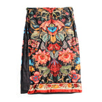 Load image into Gallery viewer, Enchanted Garden Velvet Scarf in Black
