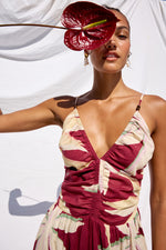 Load image into Gallery viewer, Palm Dress in Red Palma
