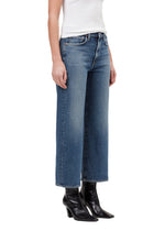 Load image into Gallery viewer, Harper Mid Rise Relaxed Straight Crop Jean in Enroll
