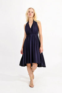 Halter Dress in Navy