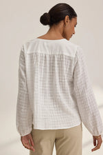 Load image into Gallery viewer, Kora Long Sleeve Half Placket Top in Balsamic
