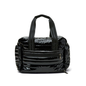 Voyager Travel Bag in Patent Black