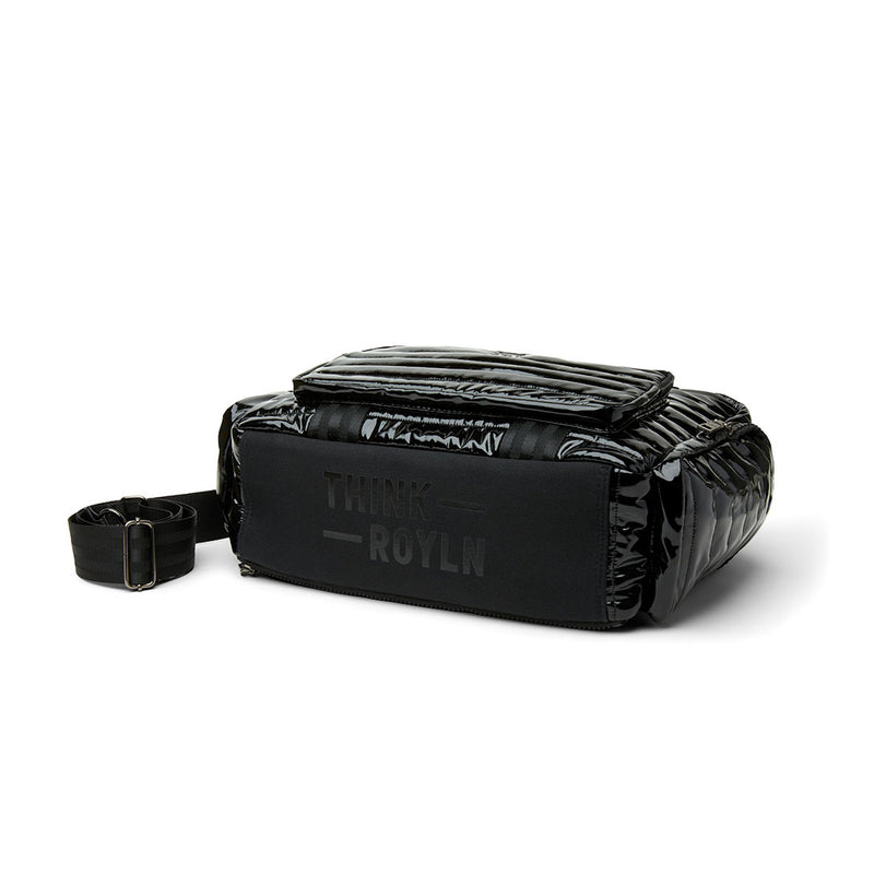 Voyager Travel Bag in Patent Black